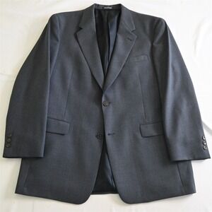Vtg Austin Reed‎ 44R USA Made Blue Tweed Wool Blazer Sport Coat Jacket